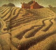 Grant Wood Make into Hay painting